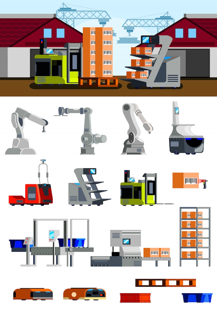 Vector gratuito colección de elementos de almacén y banner