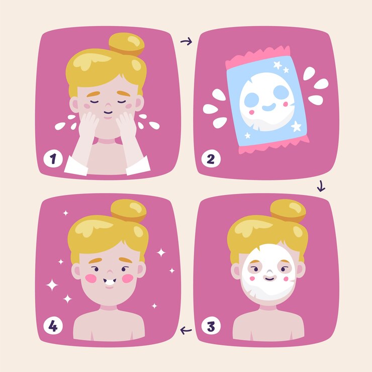 Vector gratuito colección de elementos de belleza coreanos dibujados a mano