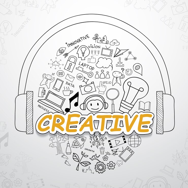 Vector gratuito colección de elementos de creatividad