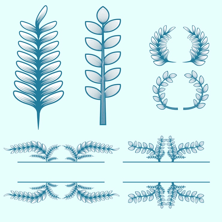 Vector gratuito colección de elementos decorativos
