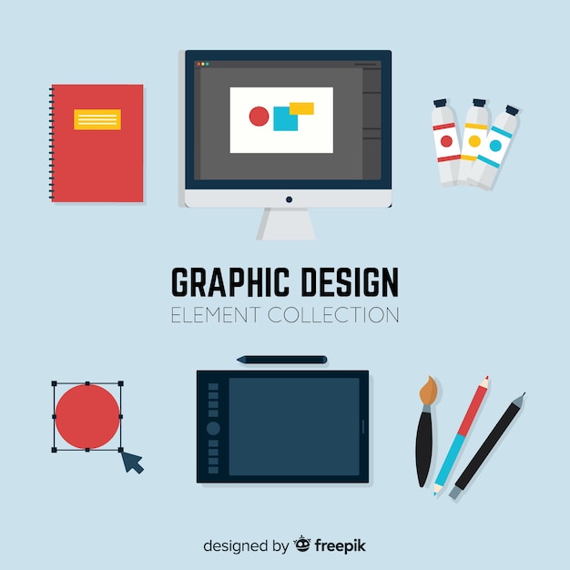 Colección de elementos de diseño gráfico
