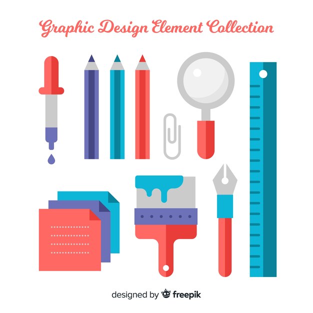 Colección de elementos de diseño gráfico
