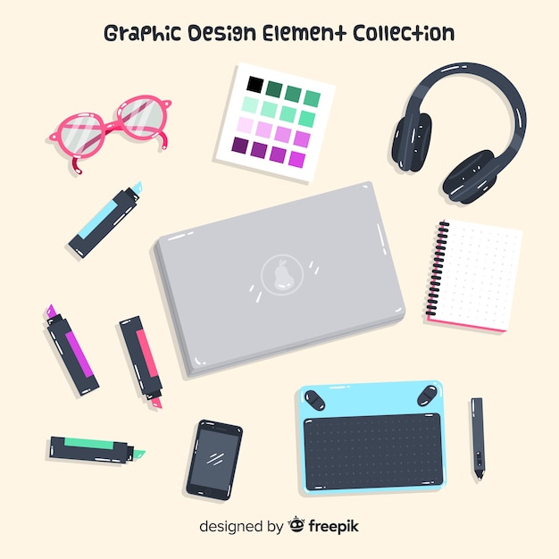 Vector gratuito colección de elementos de diseño gráfico