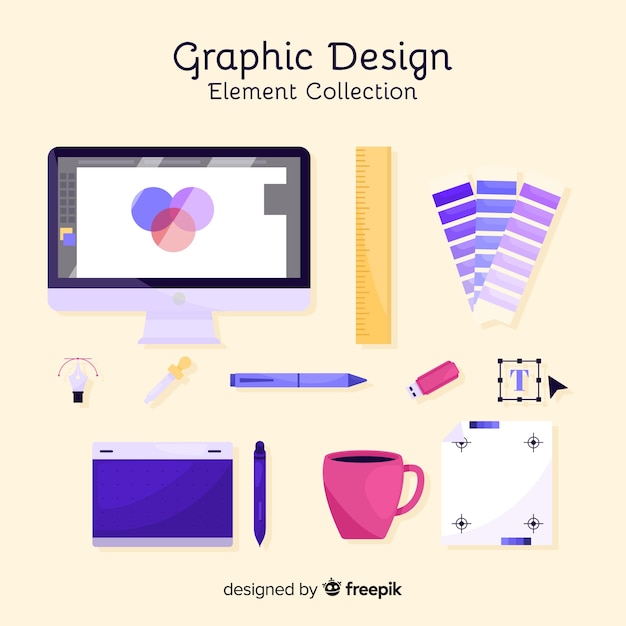 Colección de elementos de diseño gráfico