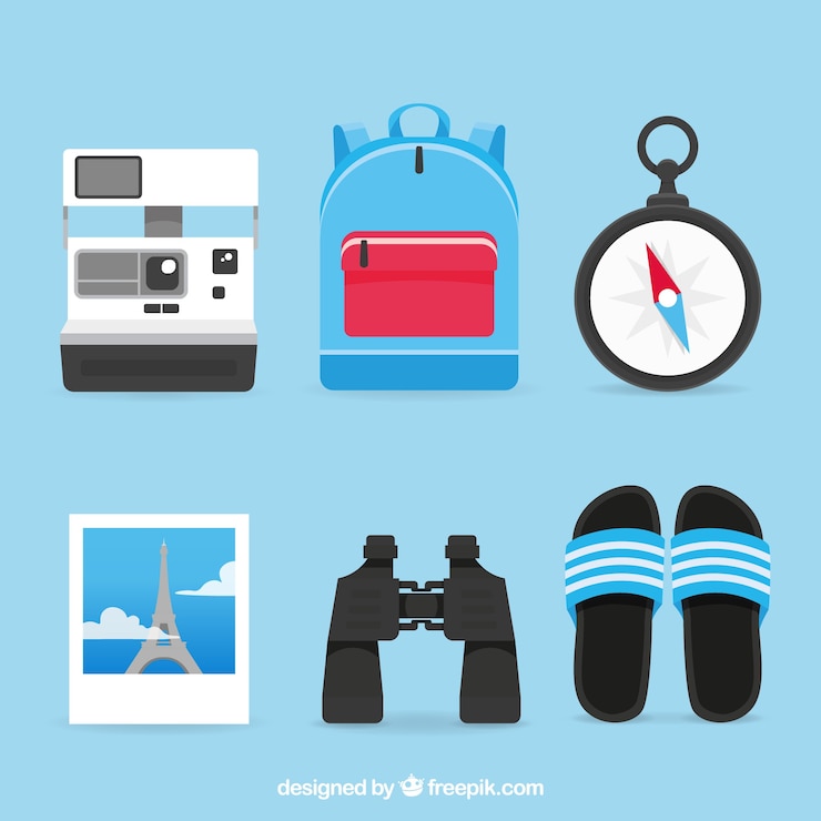 Vector gratuito colección de elementos en estilo plano