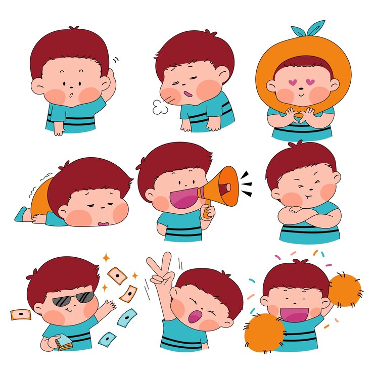 Vector gratuito colección de elementos de gestos dibujados a mano