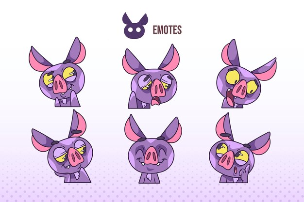 Colección de elementos de gestos dibujados a mano