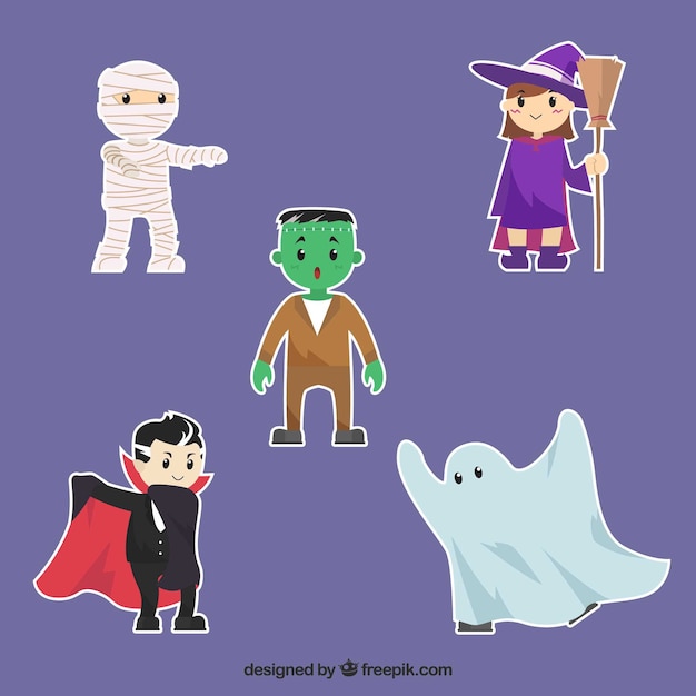 Vector gratuito colección de elementos de halloween