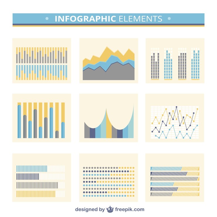 Vector gratuito colección de elementos de infografía