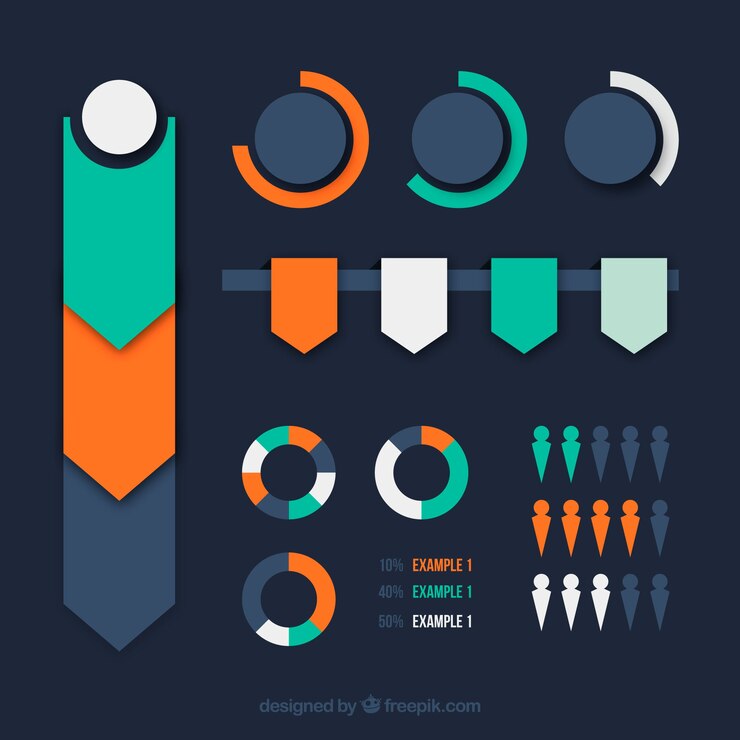 Vector gratuito colección de elementos de infografía