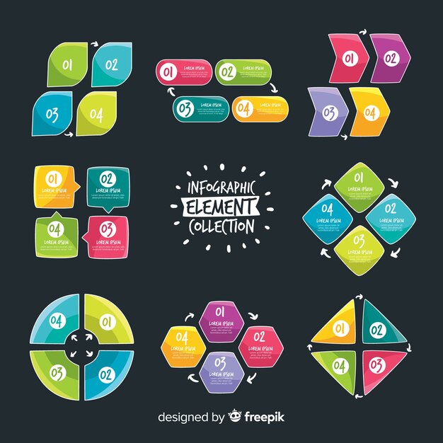 Colección de elementos de Infografía