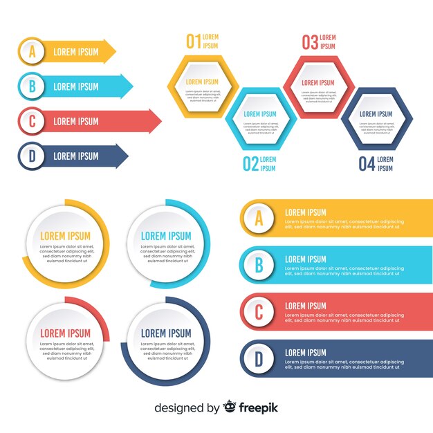 Colección de elementos de infografías
