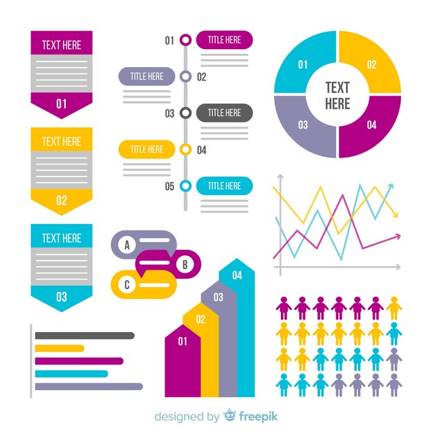 Colección de elementos de infografías