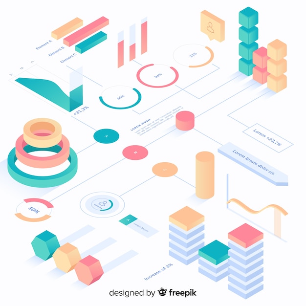 Colección de elementos de infografías