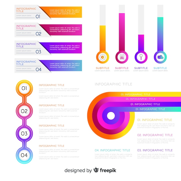 Colección de elementos para infografías