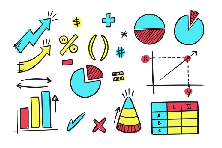 Vector gratuito colección de elementos infográficos dibujados a mano