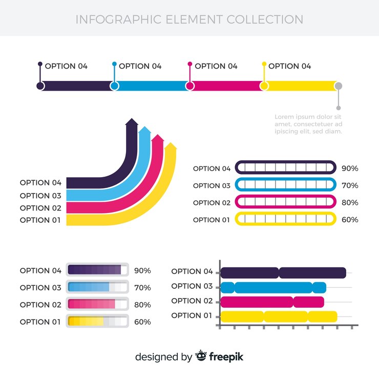 Vector gratuito colección de elementos infográficos flat