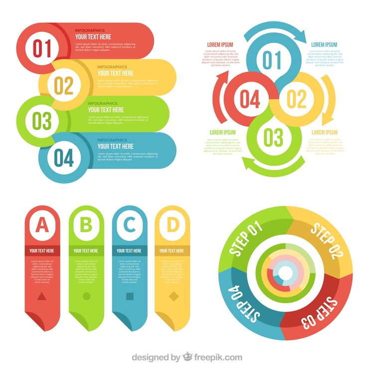 Vector gratuito colección de elementos infográficos modernos