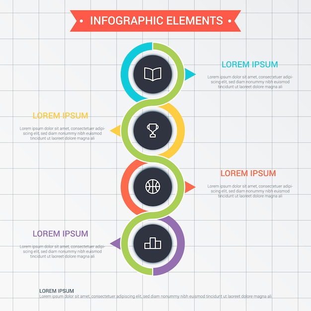 Vector gratuito colección de elementos infográficos