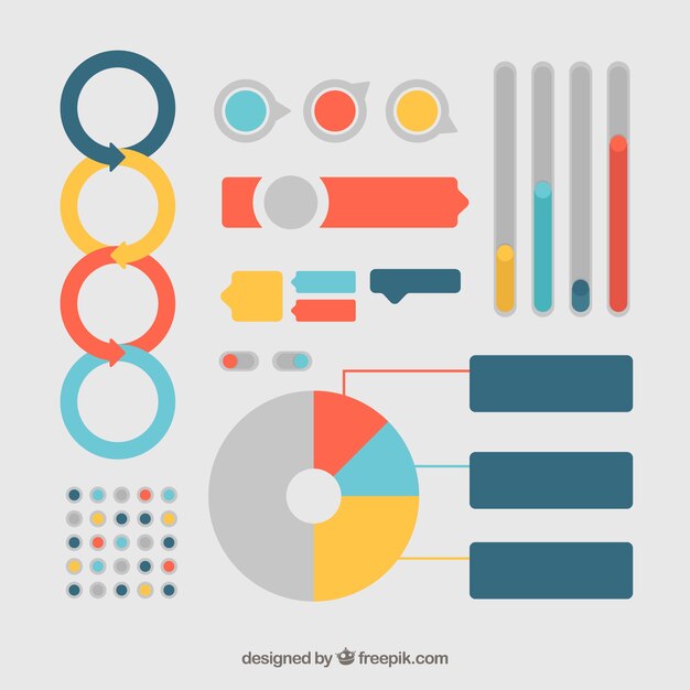 Colección de elementos infográficos