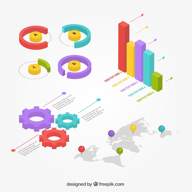 Colección de elementos infográficos