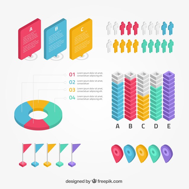 Colección de elementos infográficos