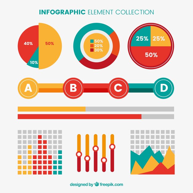 Colección de elementos infográficos