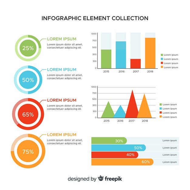 Colección de elementos infográficos