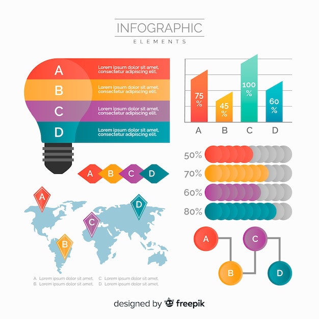 Colección de elementos infográficos