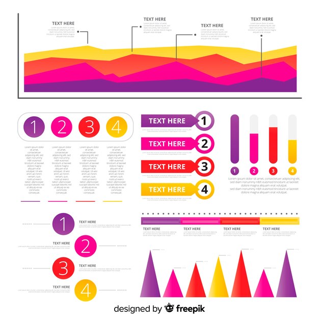 Colección de elementos infográficos