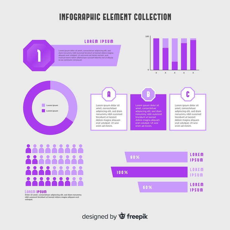 Vector gratuito colección de elementos infográficos