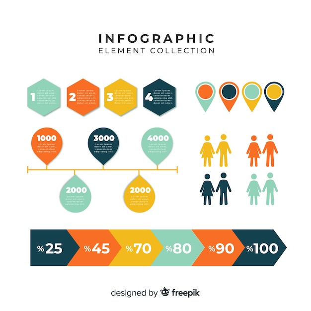 Colección de elementos infográficos