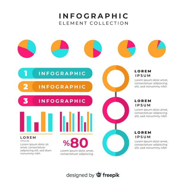 Colección de elementos infográficos