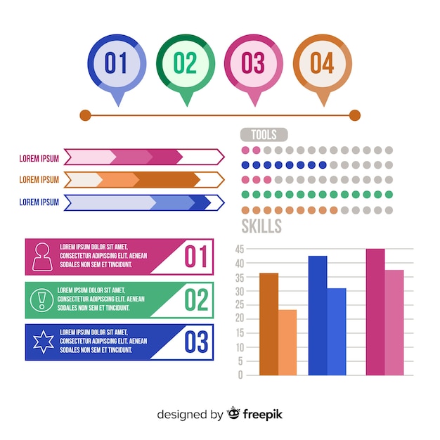 Colección de elementos infográficos