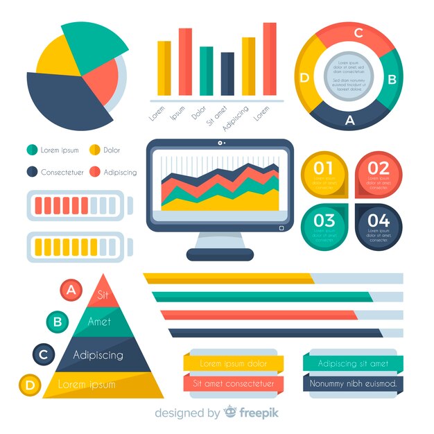 Colección de elementos infográficos
