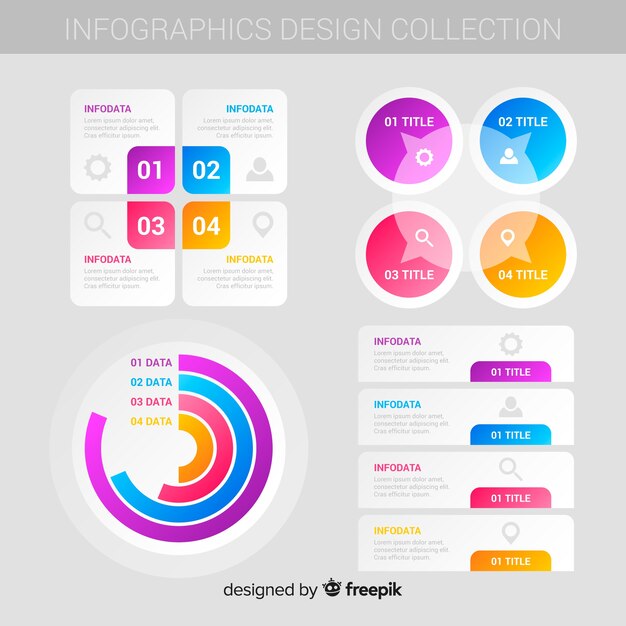 Colección de elementos infográficos