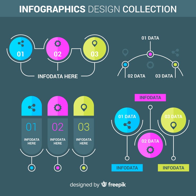 Vector gratuito colección de elementos infográficos