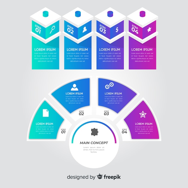 Colección de elementos infográficos