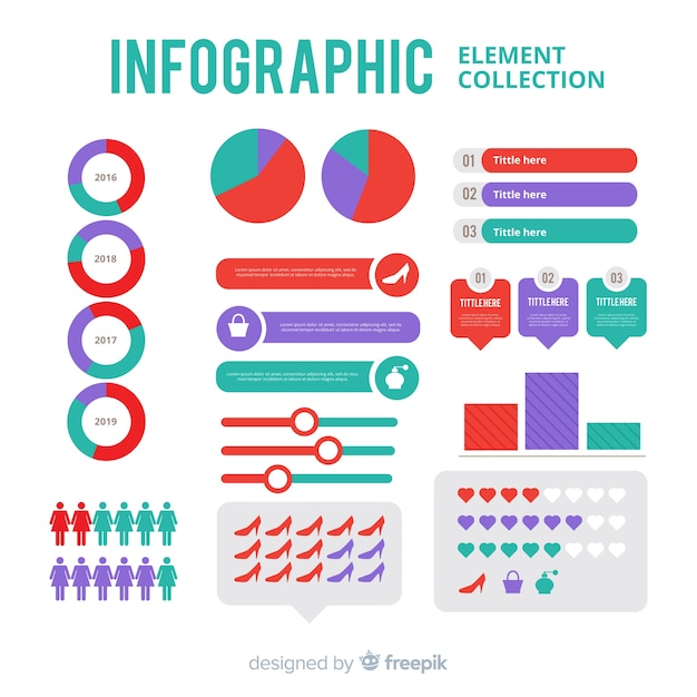 Colección de elementos infográficos