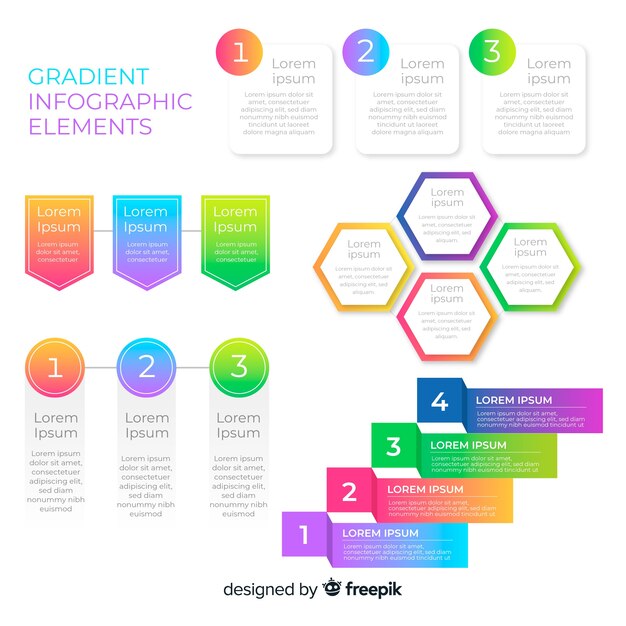 Colección de elementos infográficos