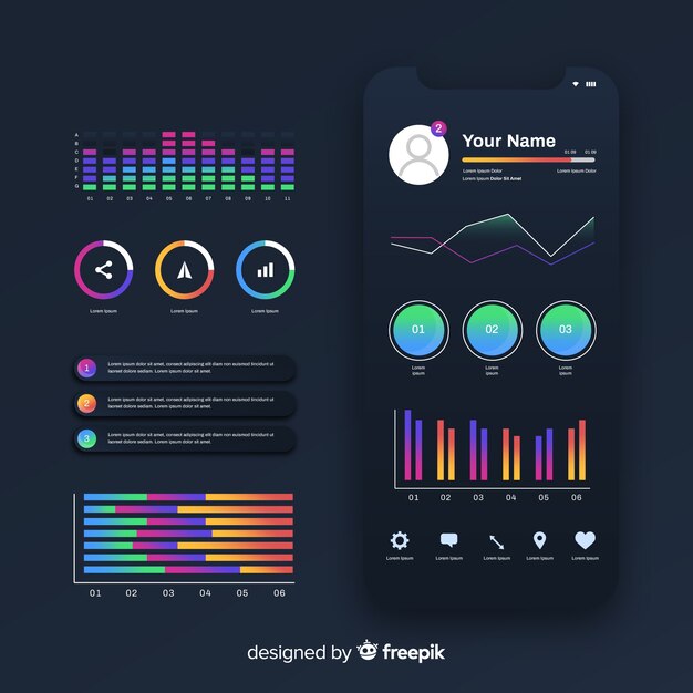 Colección de elementos infográficos