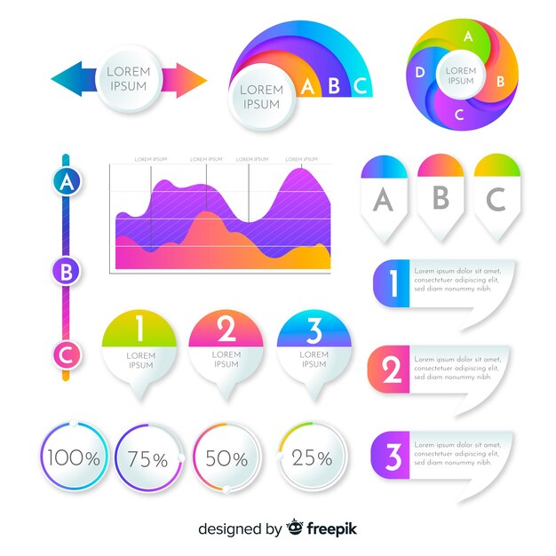 Colección de elementos infográficos