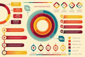 Vector gratuito colección de elementos infográficos