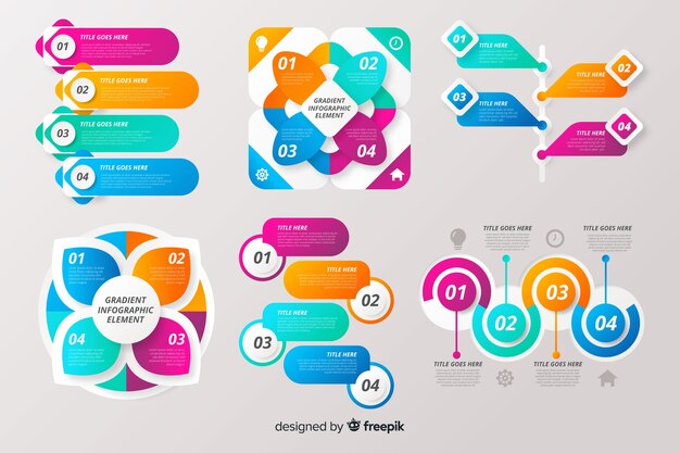 Colección de elementos infográficos