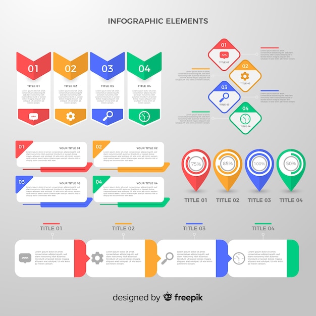 Colección de elementos infográficos