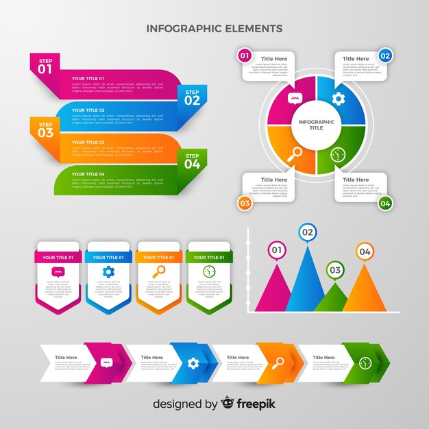 Colección de elementos infográficos