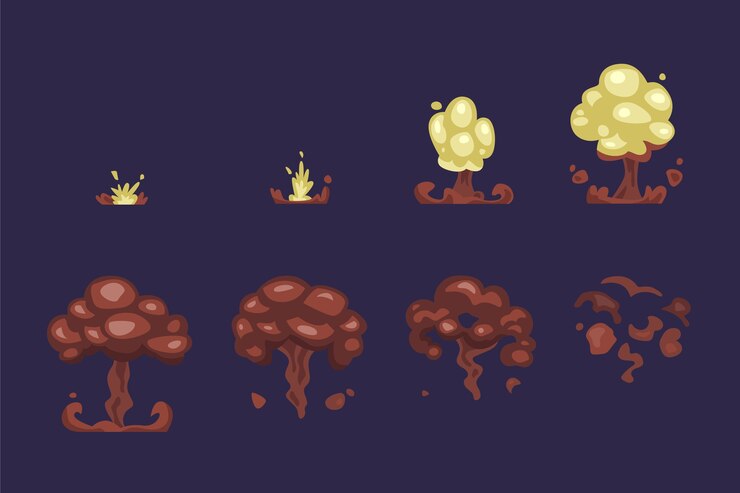 Vector gratuito colección de elementos de marcos de animación de diseño plano