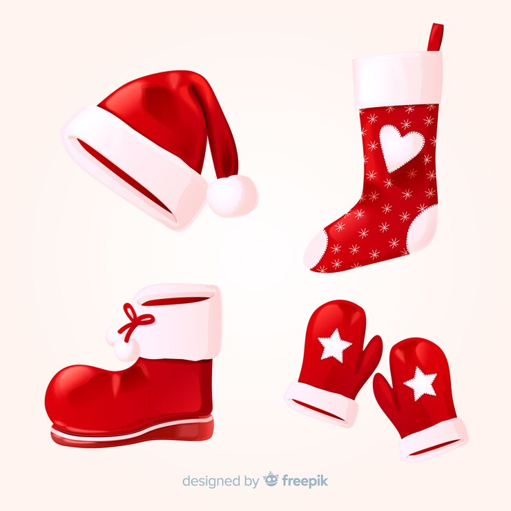 Vector gratuito colección de elementos de navidad
