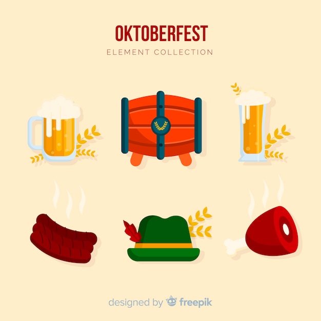 Colección de elementos del oktoberfest