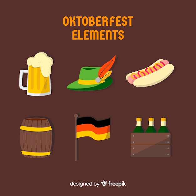 Colección de elementos del oktoberfest